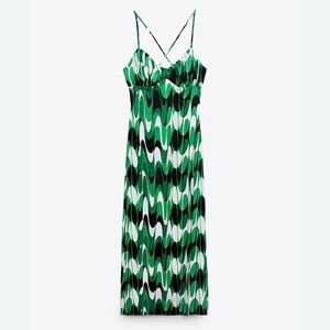 Zara green dress